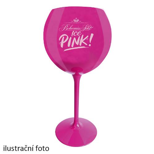 Bohemia Sekt Ice PiNK! nerozbitná sklenka růžová